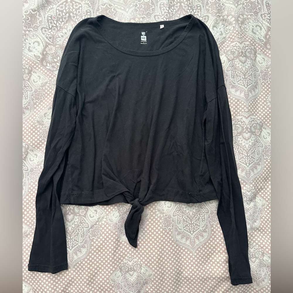 Pacsun Long Sleeve Tie shirt